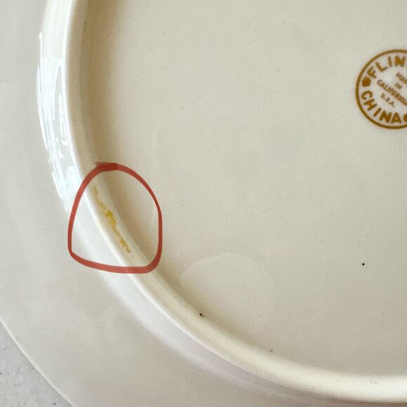 Flintridge California Sylvan Pink Gold Rim 9 Inch‎ Dinner Plate dinnerware - Picture 5 of 7